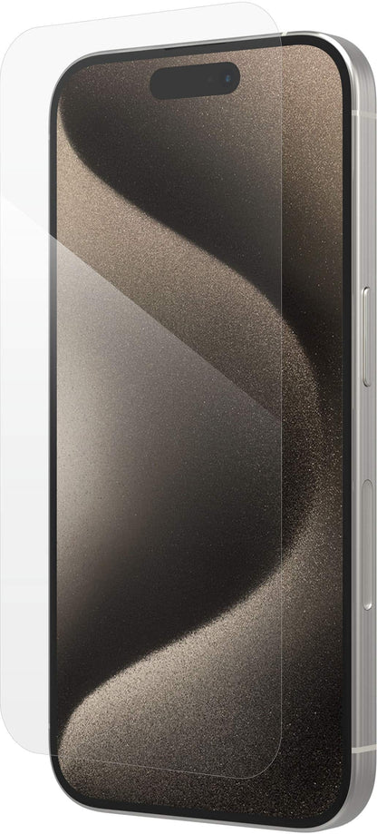 ZAGG - InvisibleShield Glass Elite Maximum Impact & Scratch Screen Protector for Apple iPhone 15 Pro - Clear