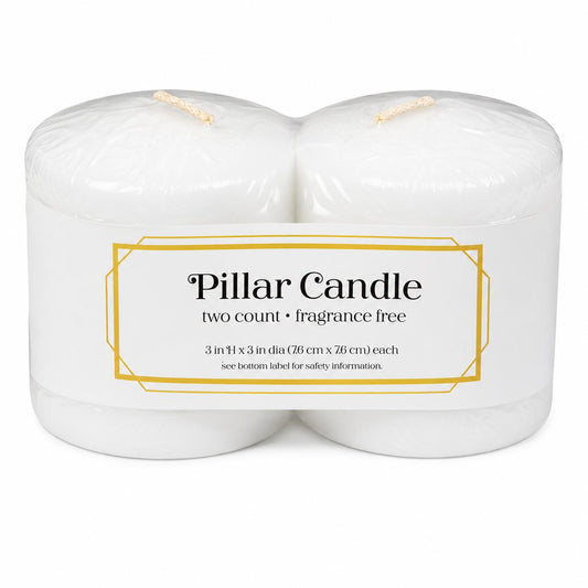 Pillar Candle Two Pack