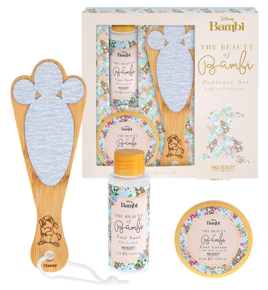 Bambi Thumper Pedicure Footcare Set Disney | MAD BEAUTY | Foot Soak & Lotion, Foot File, Moisturize & Cleanse, Restore, Decorative Cosmetic Gift *Damaged Box*