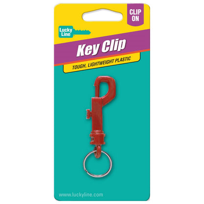 Lucky Line Plastic Assorted Split Key Clip *Color Chosen at Random*