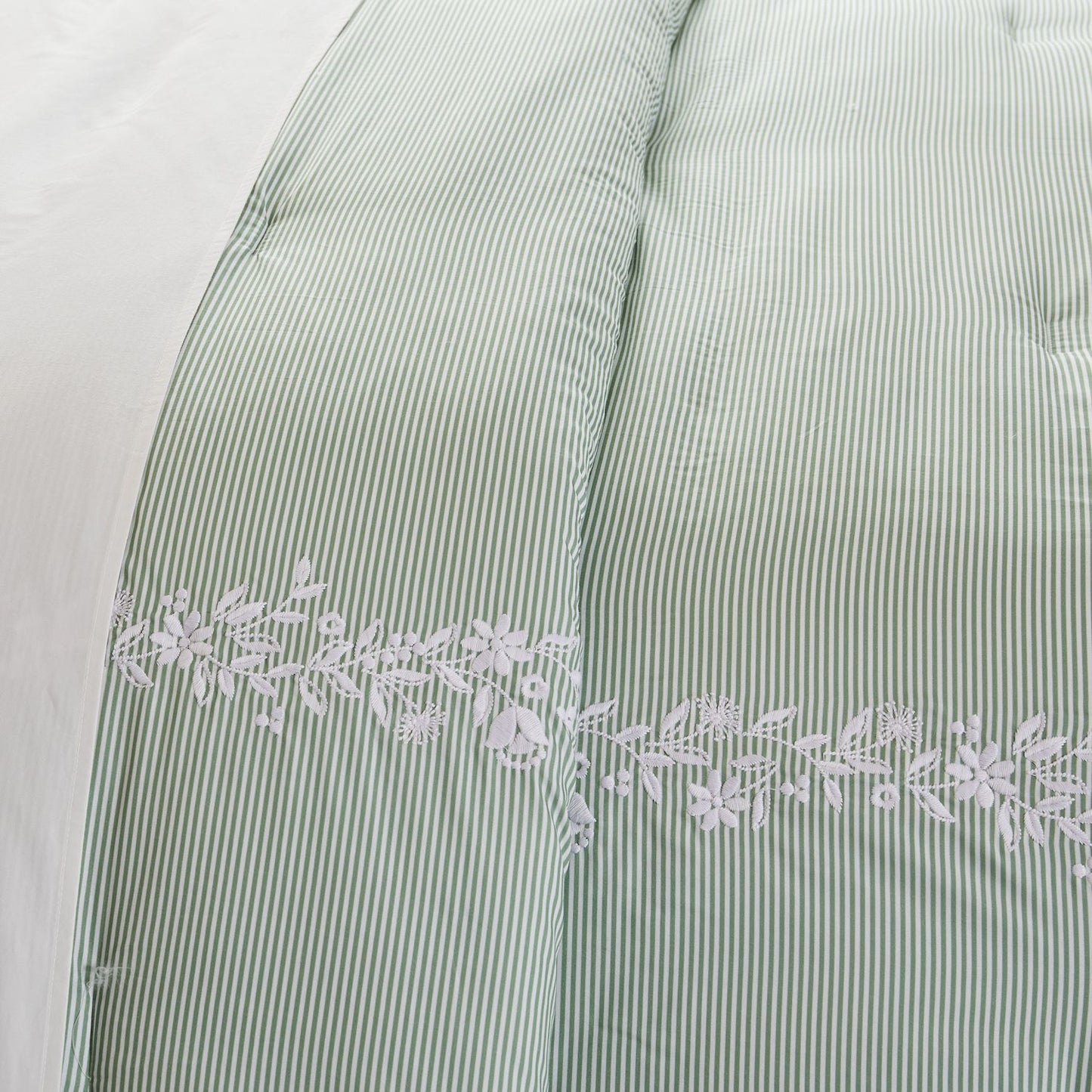 Draper James Adalee Duvet Set Green Stripes Full/Queen