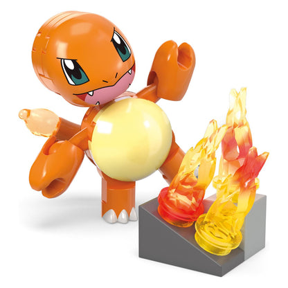 Mega Pokemon Charmander's Fire-Type Spin Building Toy Kit (81 Pieces)