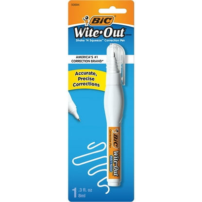BIC Wite-Out Brand Exact Liner Correction Tape, White, 1-Pack for School Supplies