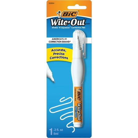 BIC Wite-Out Brand Exact Liner Correction Tape, White, 1-Pack for School Supplies