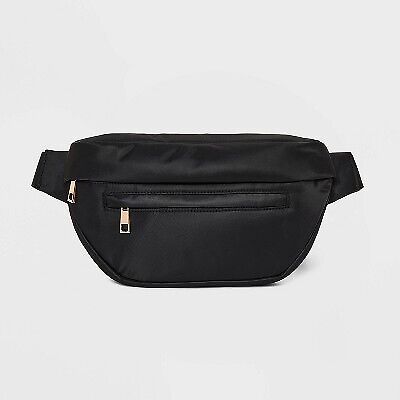 Athleisure Fanny Pack - a New Day  Black: Solid Belt Bag, Adjustable Strap, Recycled Material