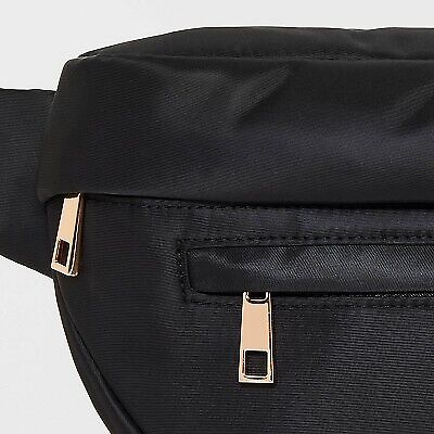 Athleisure Fanny Pack - a New Day  Black: Solid Belt Bag, Adjustable Strap, Recycled Material