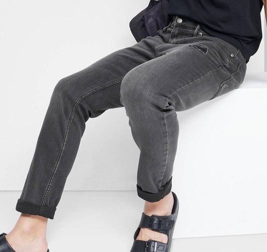 Men's Slim Fit Tapered Jeans - Original Use™ Black Wash **SIZE 36x30**