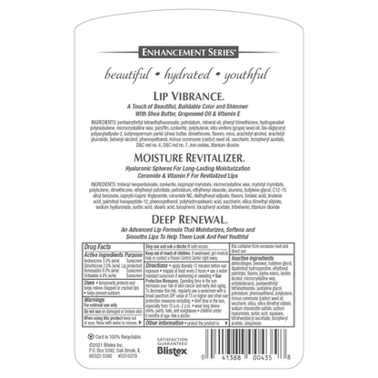 Blistex Enhancement Series Lip Balm 3 Tube Pack 0.13 Ounce