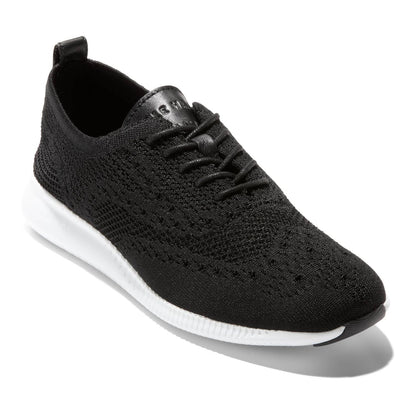 Women's 8 Cole Haan 2.ZeroGrand Stitchlite Wingtip Oxford Shoes Black & White