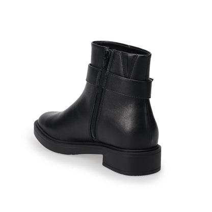 Women's 9.5 - LC Lauren Conrad Tahira Belted Boots, Black *Minor Box Damage*