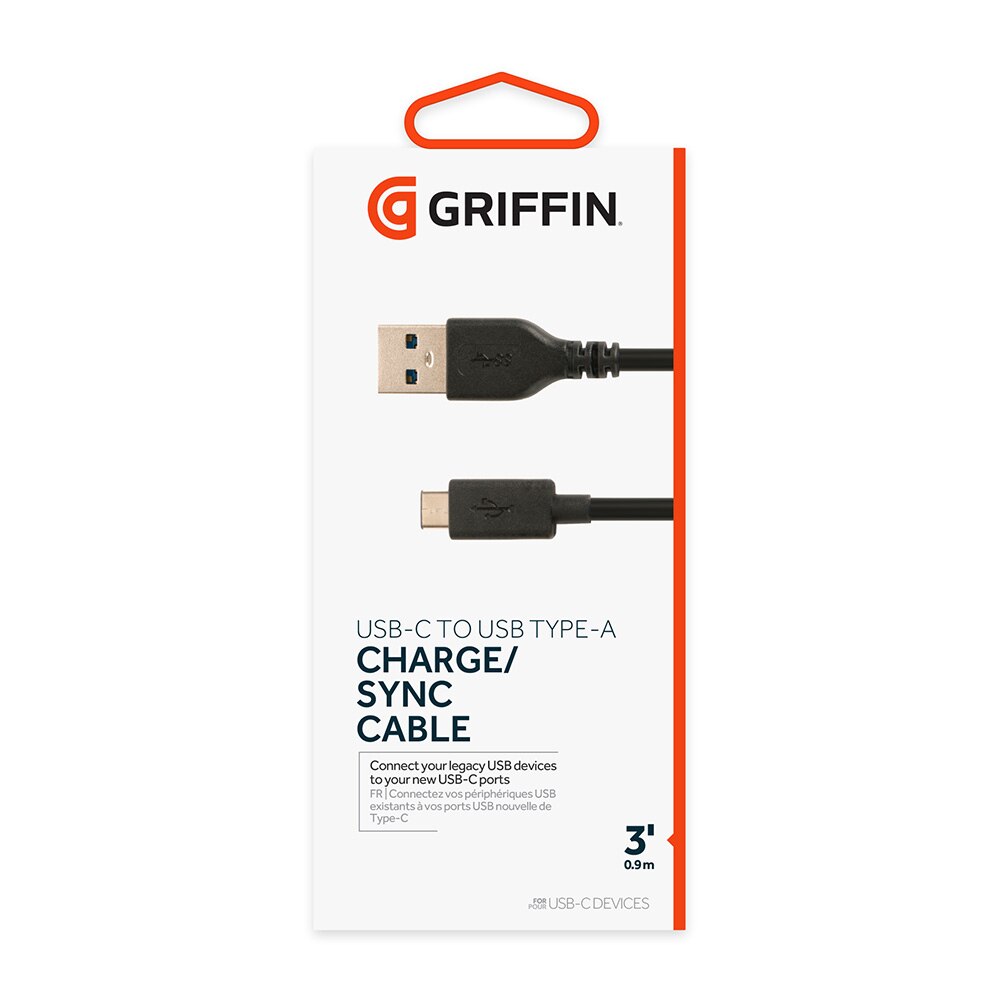 Griffin USB-C to USB-C Cable - 3FT - Black