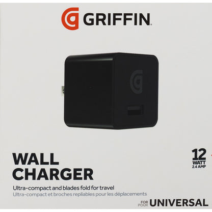 Griffin PowerBlock Universal USB-A 12W Wall Charger - Black