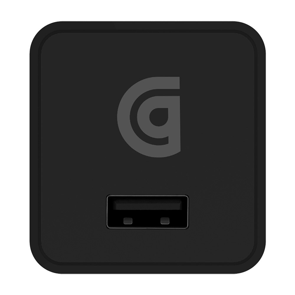 Griffin PowerBlock Universal USB-A 12W Wall Charger with USB-A to Lightning Cable - Black