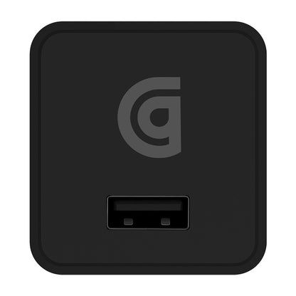 Griffin PowerBlock Universal USB-A 12W Wall Charger with USB-A to Lightning Cable - Black