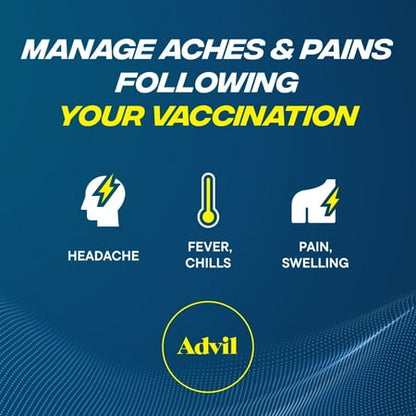 Advil Pain Relievers and Fever Reducer Coated Tablets, 200 mg Ibuprofen, 2 Vials 10 Count Each *Exp 2027/07* *Damaged Package*