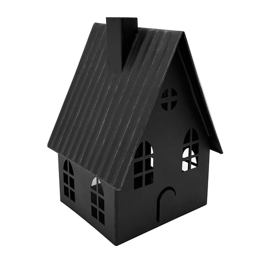 Celebrate Together Halloween Black House Lantern Table Decor **May Have Minor Cosmetic Damage**
