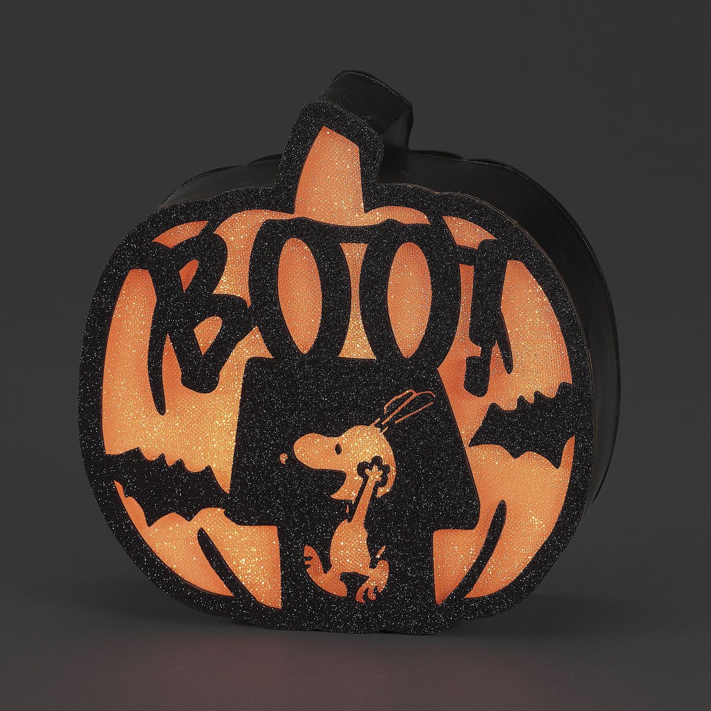 Roman Peanuts Snoopy's Doghouse Boo! Pumpkin LED Halloween Wall or Table Decor