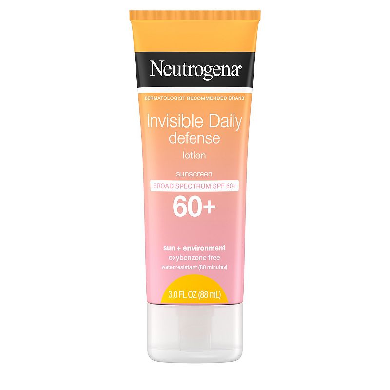 Neutrogena Invisible Daily Defense Sunscreen Lotion - SPF 60 - 3 fl oz (Exp: 09/26)