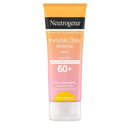 Neutrogena Invisible Daily Defense Sunscreen Lotion - SPF 60 - 3 fl oz (Exp: 09/26)