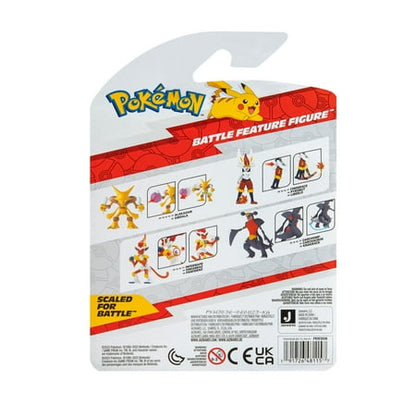 Pokemon - Alakazam Battle Ready Figure with Psychic Blast Accessory 4.5 inch