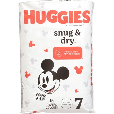 Huggies Snug & Dry Disney Baby Diapers - Size 7 -15 Ct