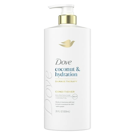 Dove Conditioner for Women Coconut & Hydration with Bio-Protein Care Technology and Coconut Oil, 28 oz