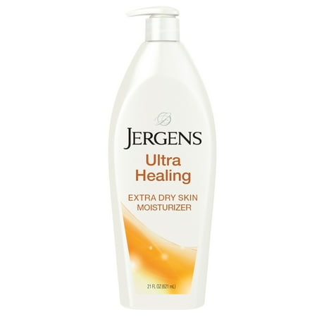 Jergens Ultra Healing Hand and Body Lotion, Dry Skin Moisturizer, Vitamins C, E, B5, 21 oz *Dented Bottle*