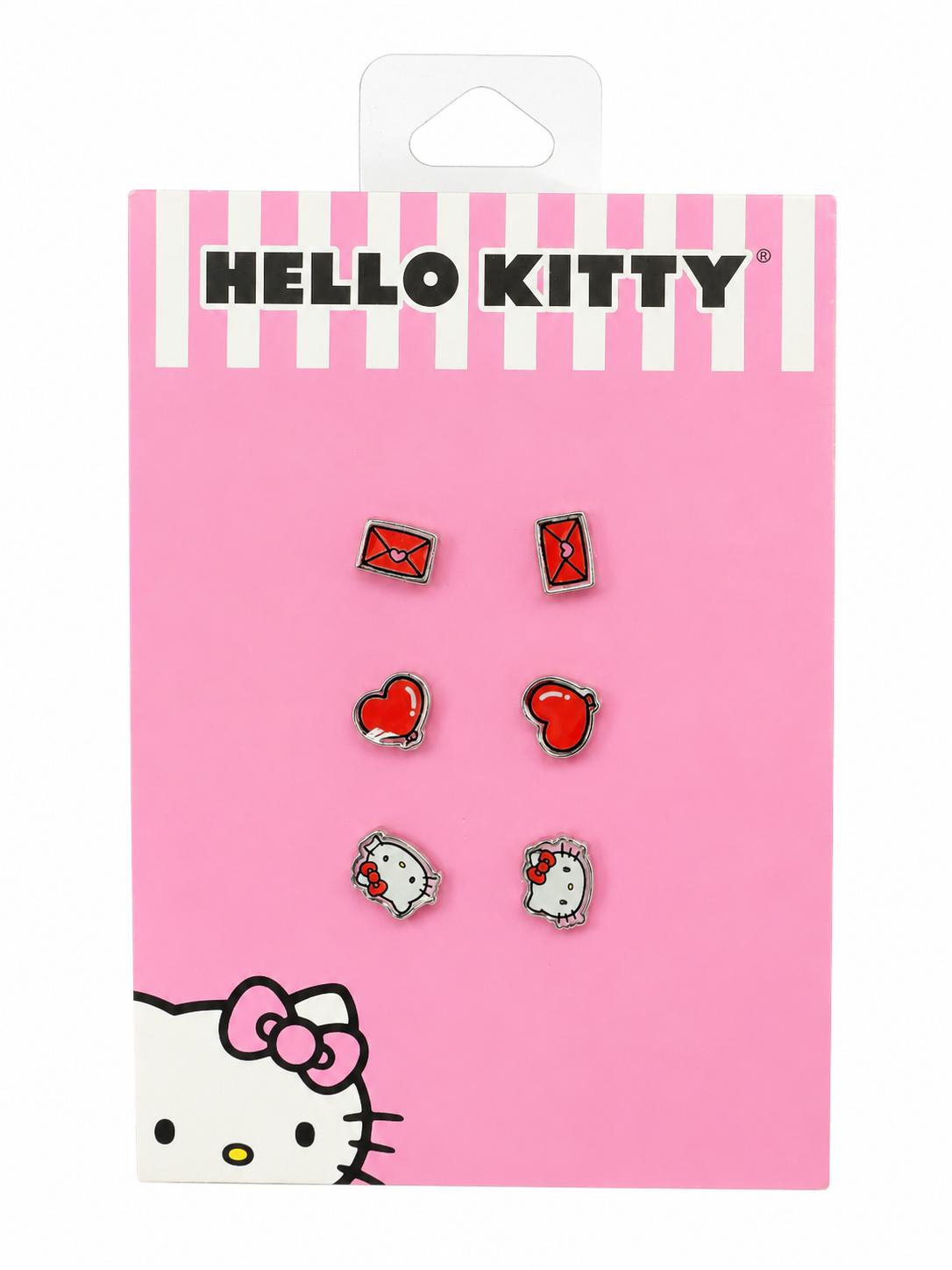 Hello Kitty Valentine's Day Stud Earring Set