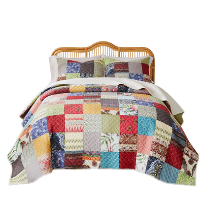 Greenland Home Fashions Renee Upcycle Quilt Set, Full/Queen