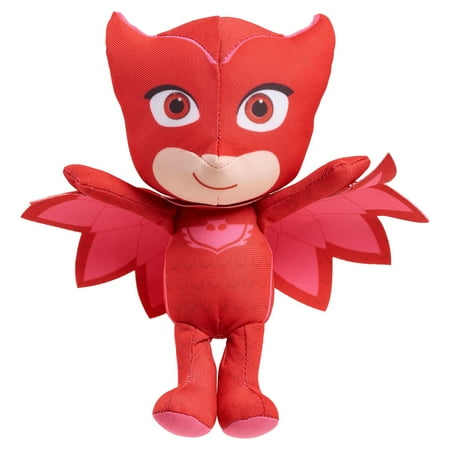 PJ Masks Bean Plush Owlette, Kids Toys for Ages 3 Up, Gifts and Presents