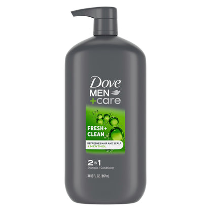 Dove Men+Care Fresh & Clean 2-in-1 Shampoo & Conditioner 31 oz