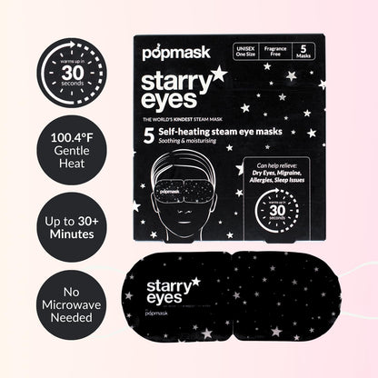 Popmask Starry Eyes Self Heating Steam Eye Masks 5 Pack