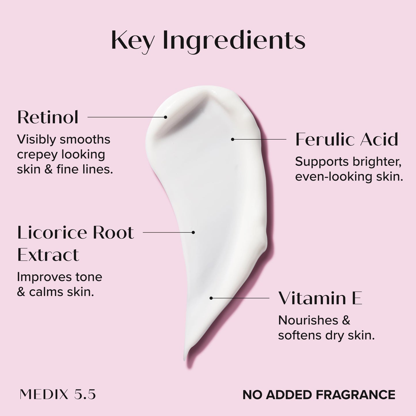MEDIX Fragrance-Free Retinol Face & Body Moisturizer 15 oz