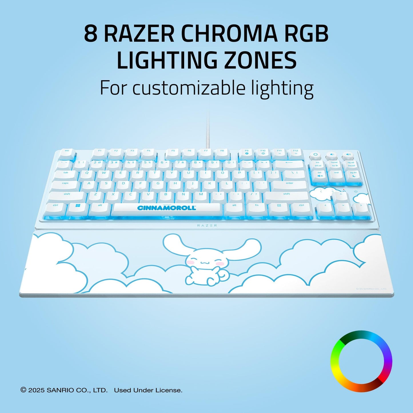 Razer Ornata V3 TKL Gaming Keyboard, Low-Profile Keys, Cinnamoroll Edition