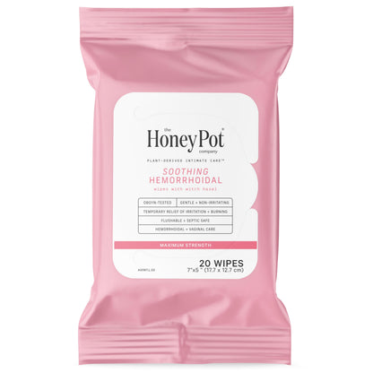 The Honey Pot Company - Feminine Wipes - 20ct