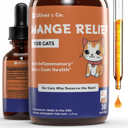 Natural Cat Mange & Dandruff Treatment, 1 oz