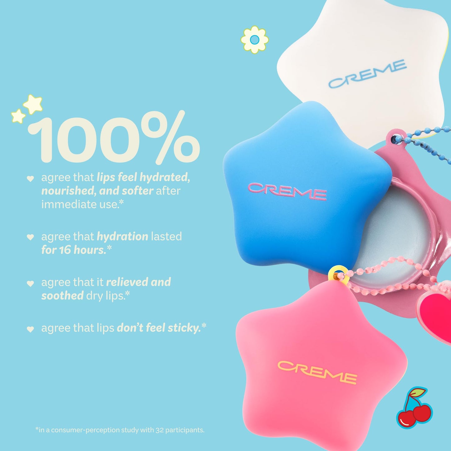 The Crème Shop Plush Pout | Lip Balm Key Chain