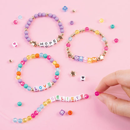 Make It Real: Say Yes! Alphabet Bead Bracelet Set