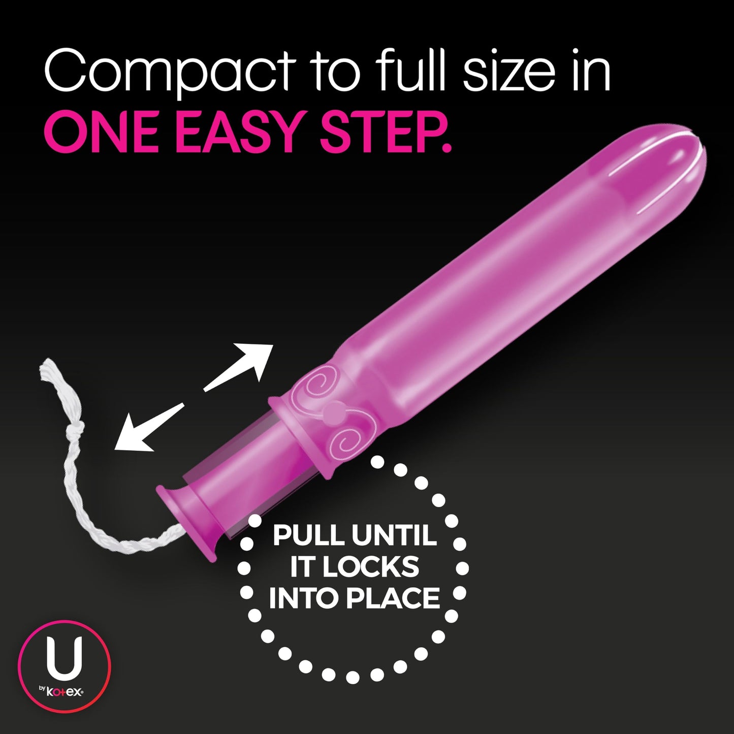 U by KotexTampons, Regular Absorbency, 32 Count