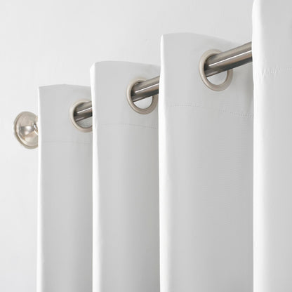 Sun Zero Blackout Curtain Single Panel, 50" x 95", White