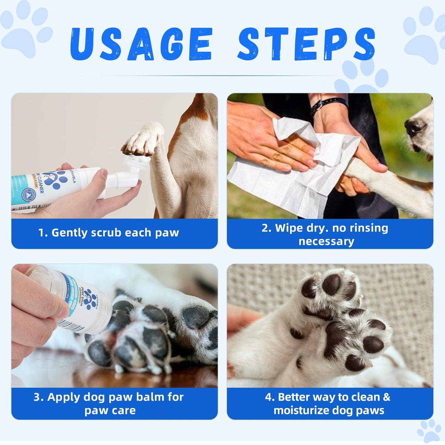 Dog Paw Cleaner Care Kit - Paw Cleaner for Dogs & Cats Small Large Medium Breed