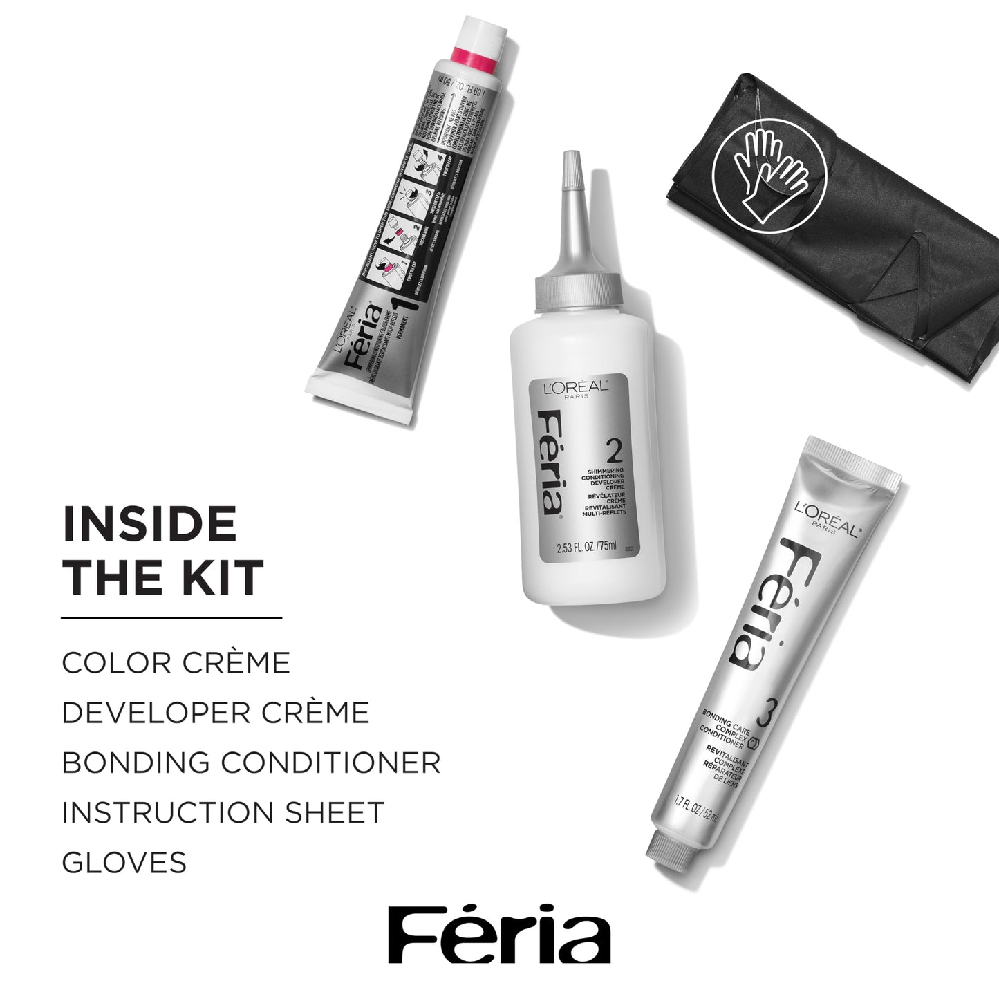 L’Oréal Feria Hair Color, Smokey Silver