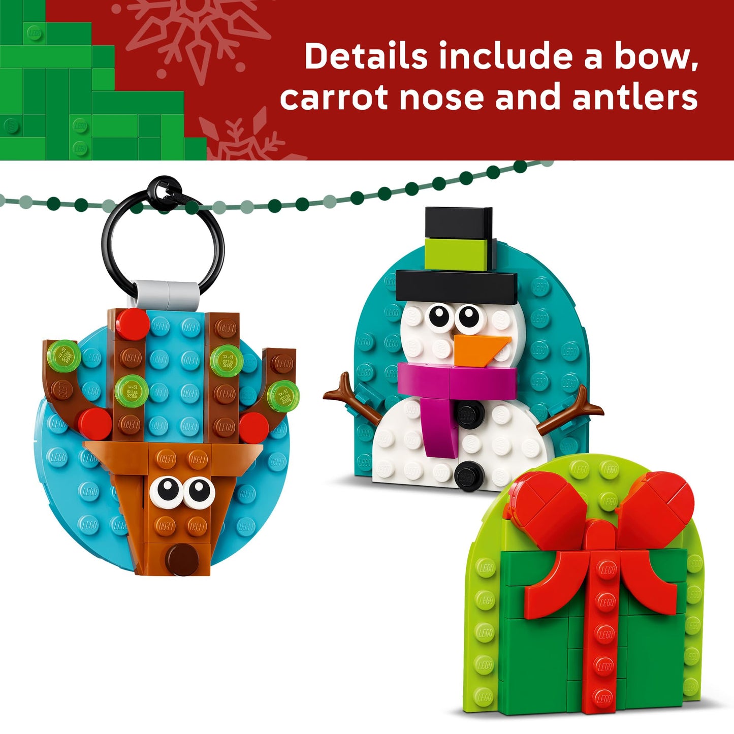 LEGO Christmas Ornament Selection Building Toys (Damaged Packaging)