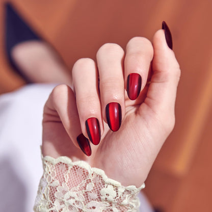 Kiss Core Magnetic Press on Nails Almond ‘Apple Blossom’