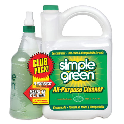 Simple Green All Purpose Cleaner 140 Ounce Concentrate + 32 Ounce Ready to Use 172 Ounce