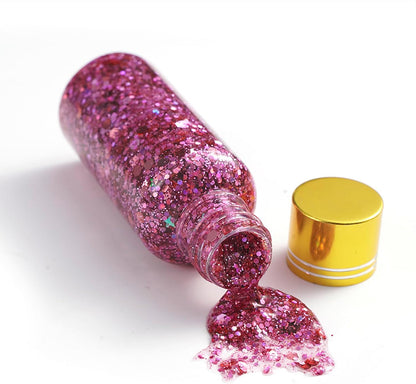 Pink Holographic Body Glitter Gel