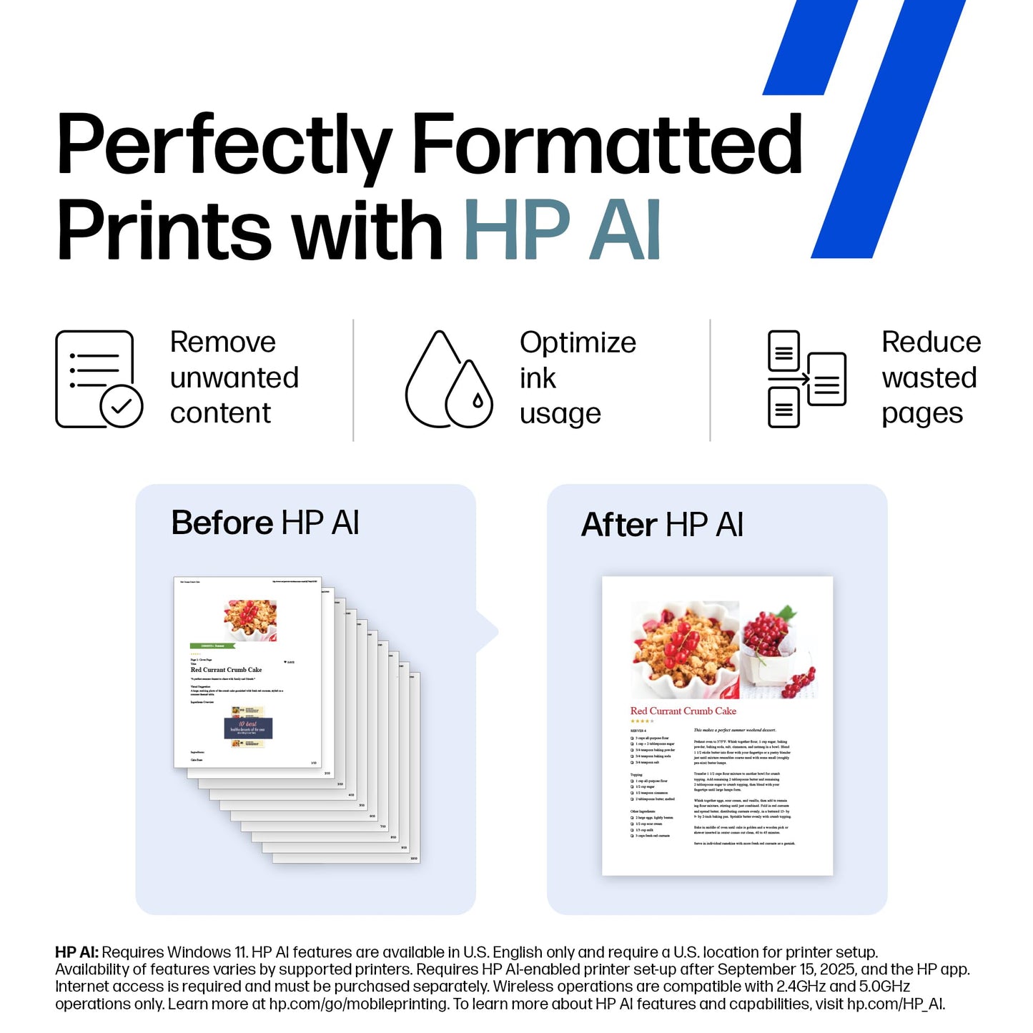 HP DeskJet 4255e Wireless All-in-One Color Inkjet Printer, Scanner, Copier, Best-for-Home, 3 Month Instant Ink Trial Included. This Printer is only 2.4 ghz Capable. AI-Enabled (588S6A)