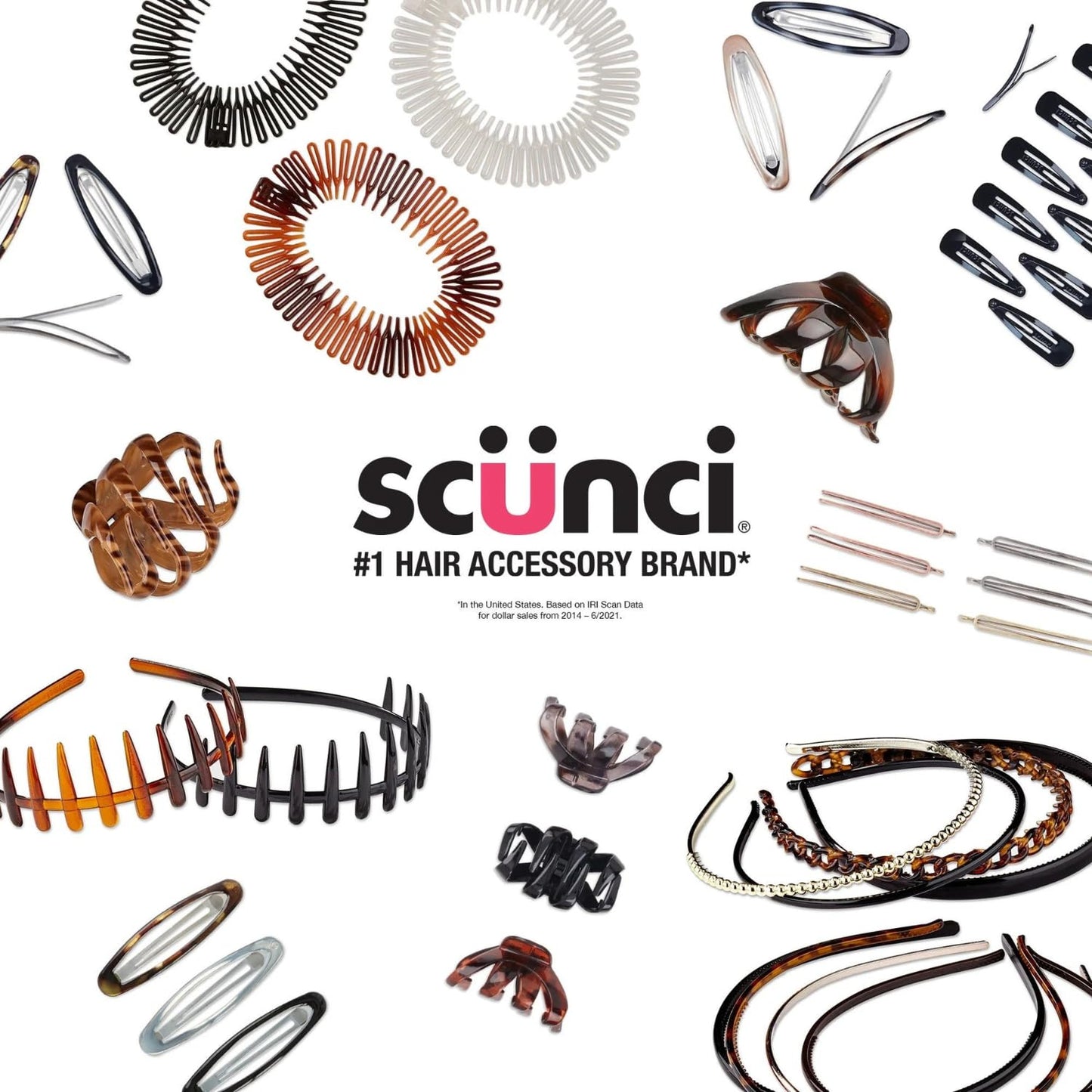 Scunci Mini Butterfly Claw Clips Multicolor 12 Count