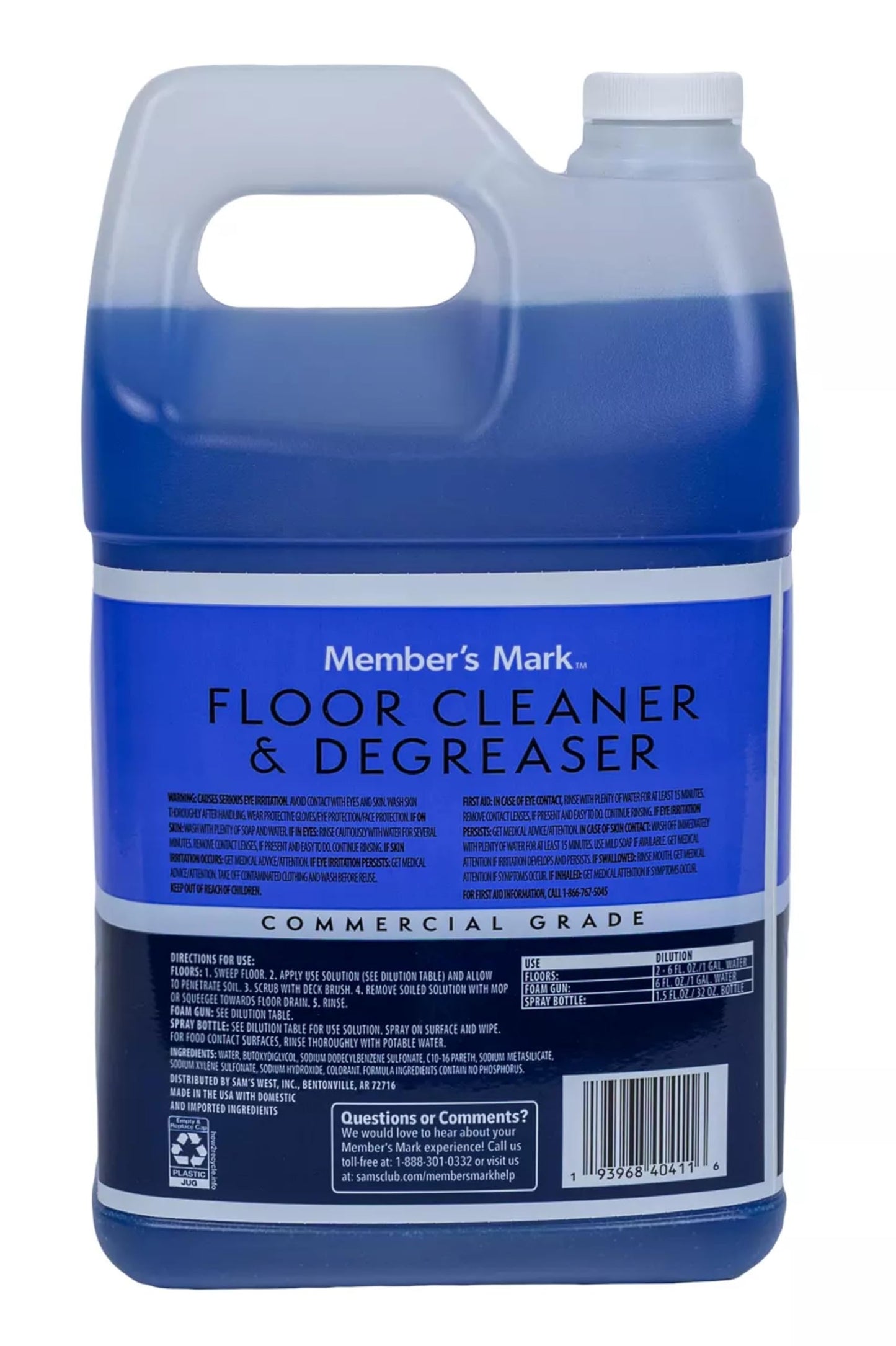 Member's Mark Commercial Floor Cleaner and Degreaser (128 oz.)