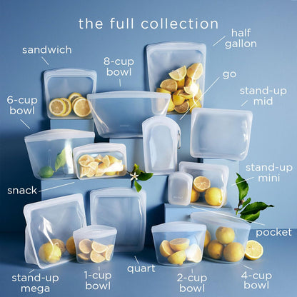 Silicone Reusable Food Storage Bowl